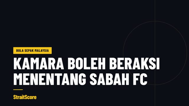 Grafik tajuk berbunyi Kamara boleh beraksi menentang Sabah FC