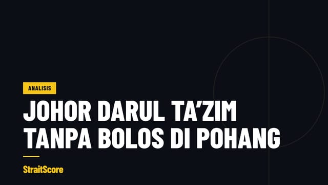 StraitScore Analysis card: Johor Darul Ta’zim tundukkan Pohang Steelers 2-0: tanpa bolos lebih bermakna daripada jaringan