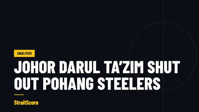 StraitScore Analysis card: Johor Darul Ta’zim win 2-0 at Pohang Steelers: why the clean sheet matters more than the margin