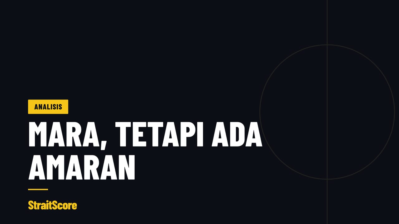 StraitScore Analysis card: Mara ke separuh akhir, tetapi ada amaran