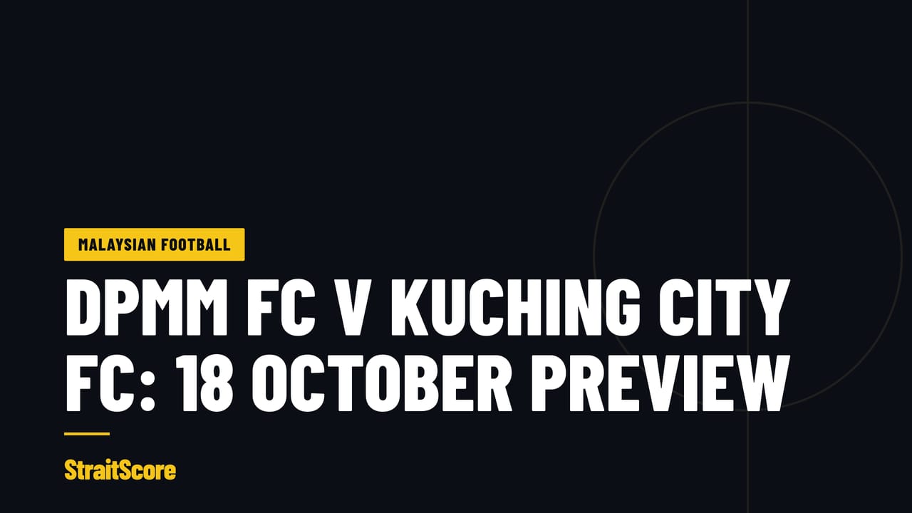 Headline graphic reading DPMM FC v Kuching City FC: 18 October preview