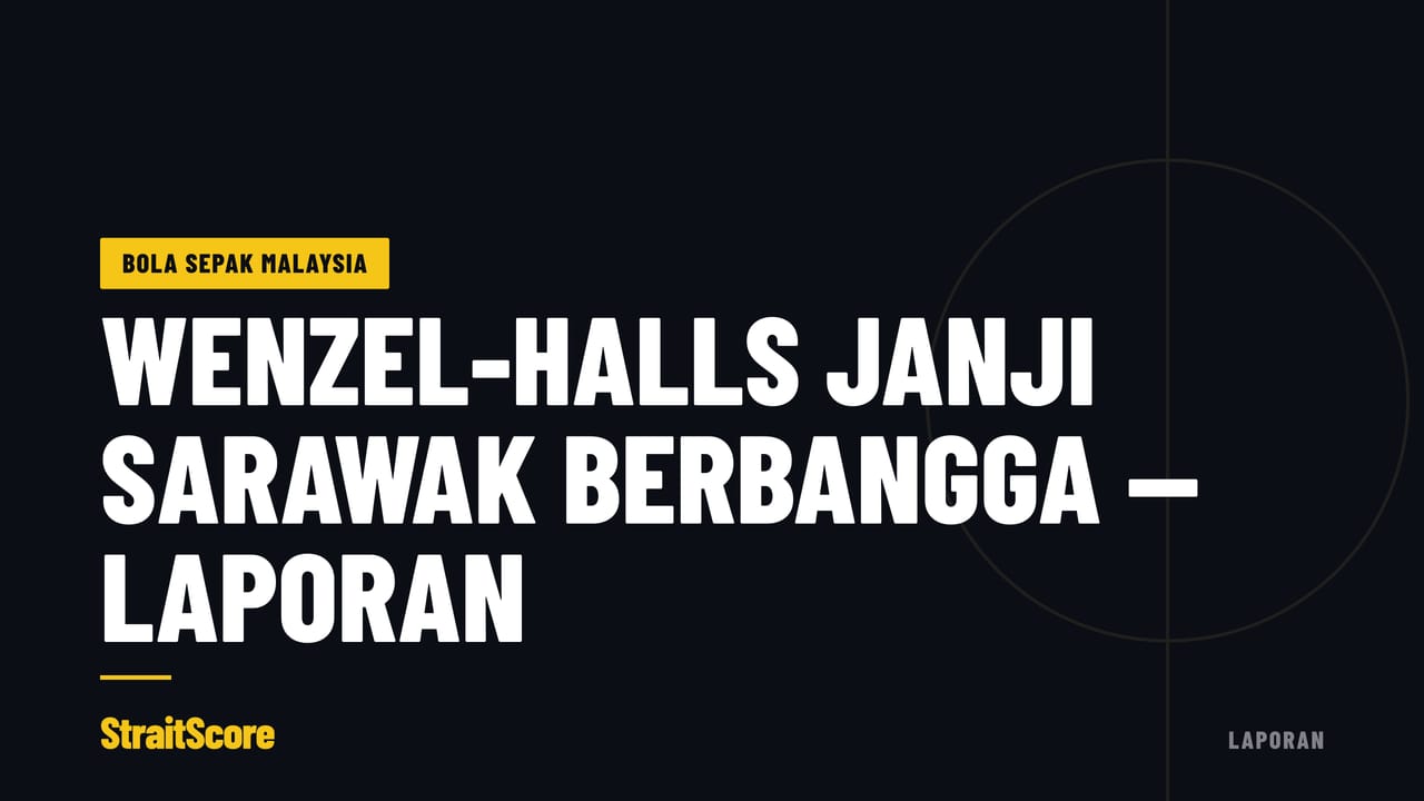 Grafik tajuk dengan kata-kata Wenzel-Halls janji Sarawak berbangga.
