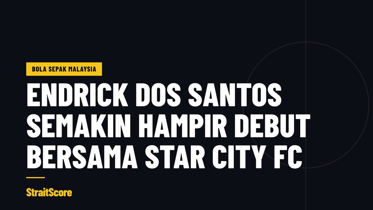 Grafik tajuk berbunyi Endrick dos Santos semakin hampir debut bersama Star City FC
