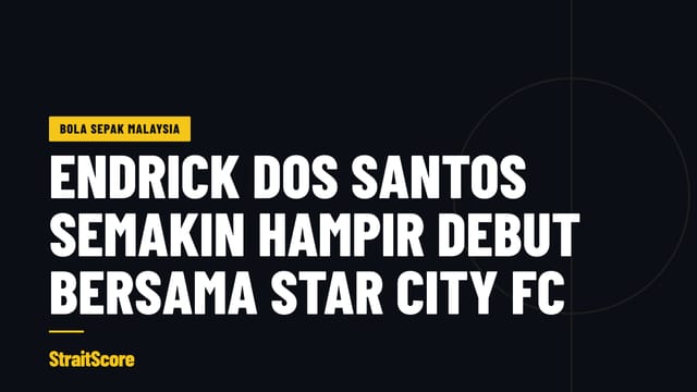 Grafik tajuk berbunyi Endrick dos Santos semakin hampir debut bersama Star City FC