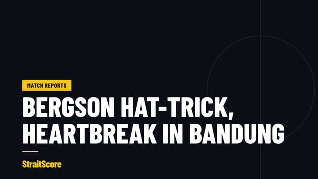 Headline graphic with the words Bergson hat-trick, heartbreak in Bandung.