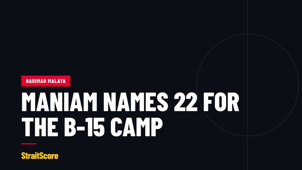 Headline graphic with the words Maniam names 22 for the B-15 camp.