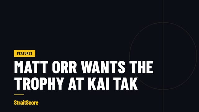 Headline graphic on a dark background: Matt Orr wants the trophy as Hong Kong, China open at Kai Tak Stadium.