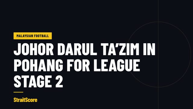 Headline graphic with the words Johor Darul Ta’zim in Pohang for League Stage 2