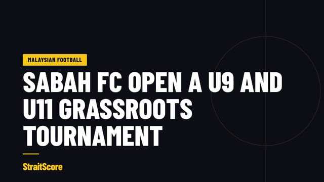 Headline card: Sabah FC open a U9 and U11 grassroots tournament