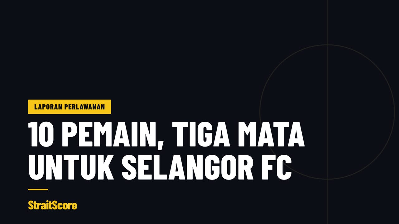 Pemain Selangor FC meraikan gol kemenangan di Stadium MBPJ, Petaling Jaya.