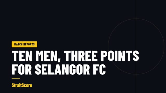 Selangor FC players celebrate a stoppage-time winner in front of the home crowd at MBPJ Stadium, Petaling Jaya.