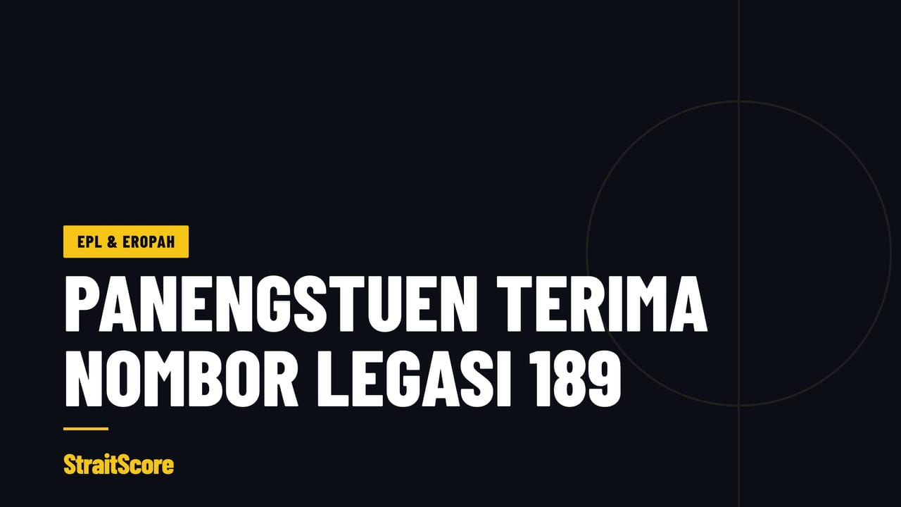 Grafik tajuk StraitScore: Selma Panengstuen menerima Nombor Legasi 189