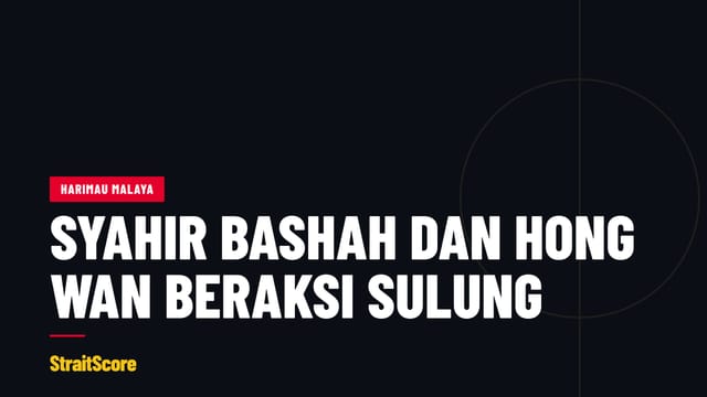 Grafik tajuk dengan perkataan Syahir Bashah dan Hong Wan beraksi sulung