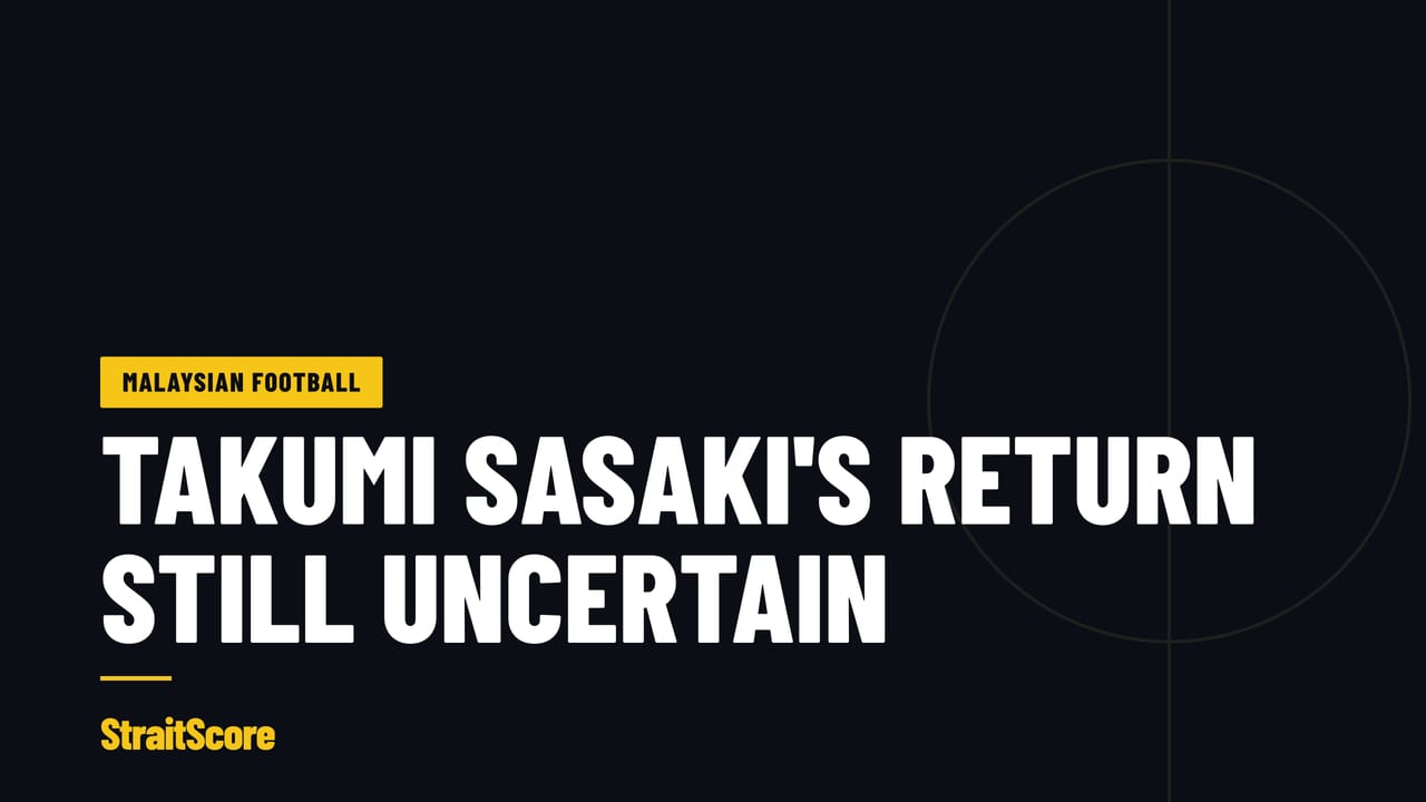 StraitScore headline card reading: Takumi Sasaki's return still uncertain