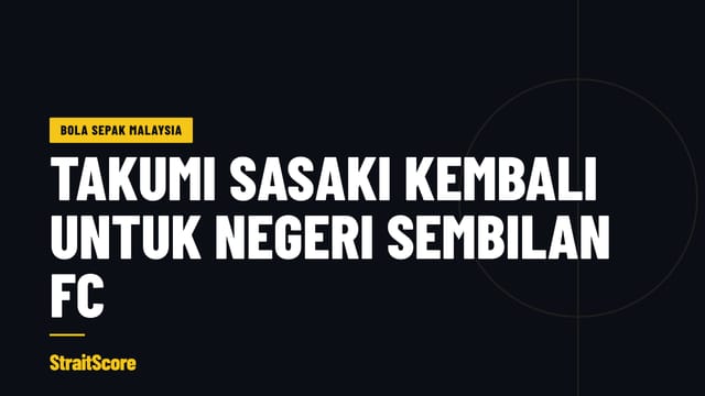 Kad tajuk: Takumi Sasaki kembali untuk Negeri Sembilan FC